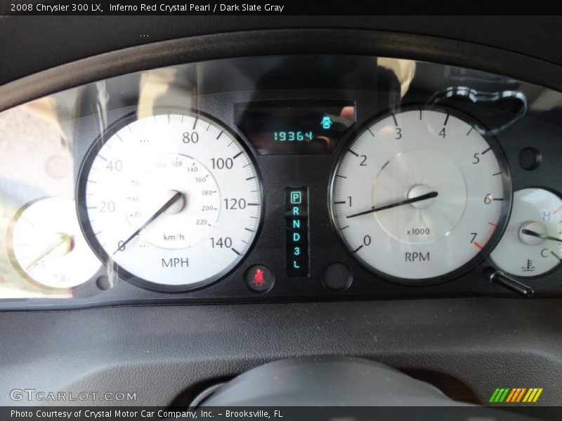 Inferno Red Crystal Pearl / Dark Slate Gray 2008 Chrysler 300 LX