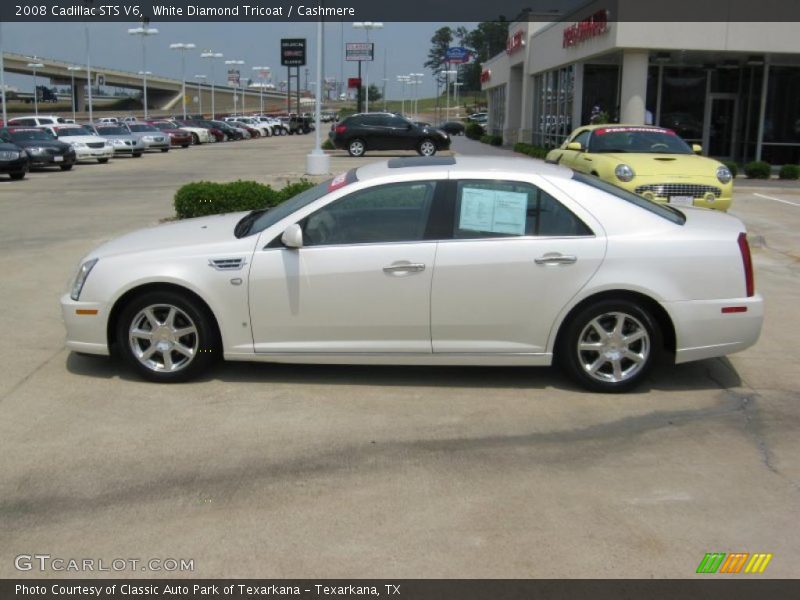 White Diamond Tricoat / Cashmere 2008 Cadillac STS V6