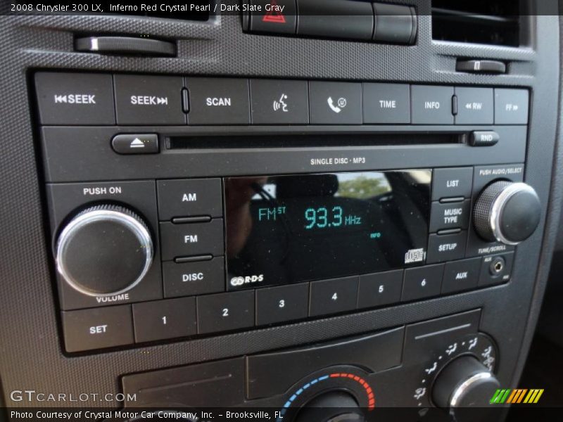 Inferno Red Crystal Pearl / Dark Slate Gray 2008 Chrysler 300 LX