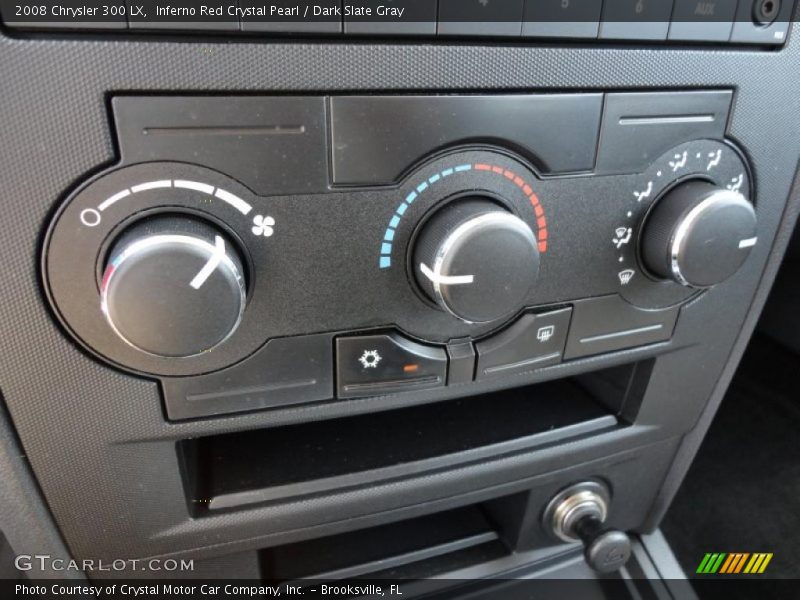 Inferno Red Crystal Pearl / Dark Slate Gray 2008 Chrysler 300 LX