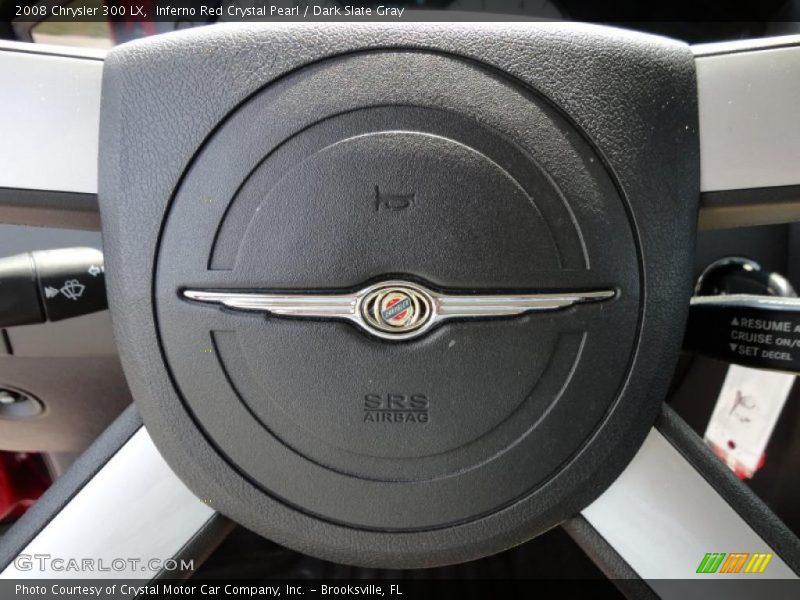 Inferno Red Crystal Pearl / Dark Slate Gray 2008 Chrysler 300 LX