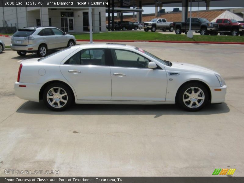 White Diamond Tricoat / Cashmere 2008 Cadillac STS V6
