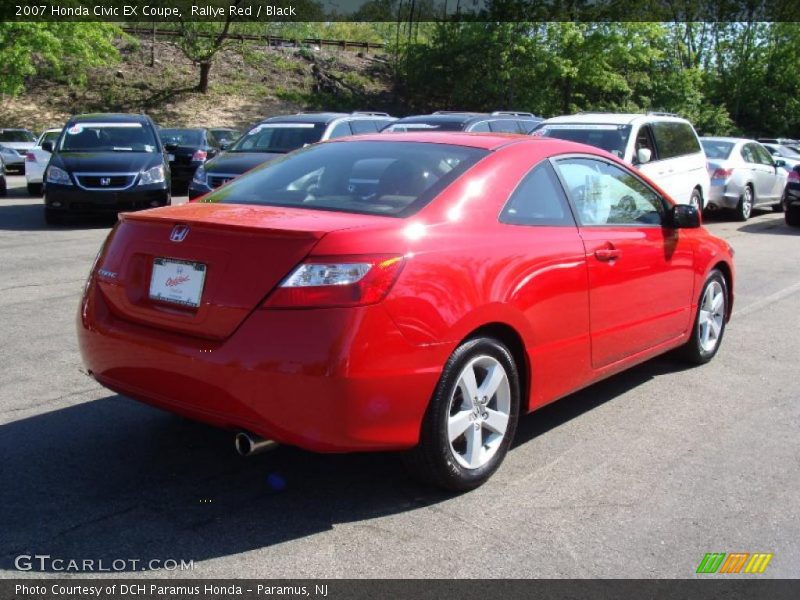 Rallye Red / Black 2007 Honda Civic EX Coupe