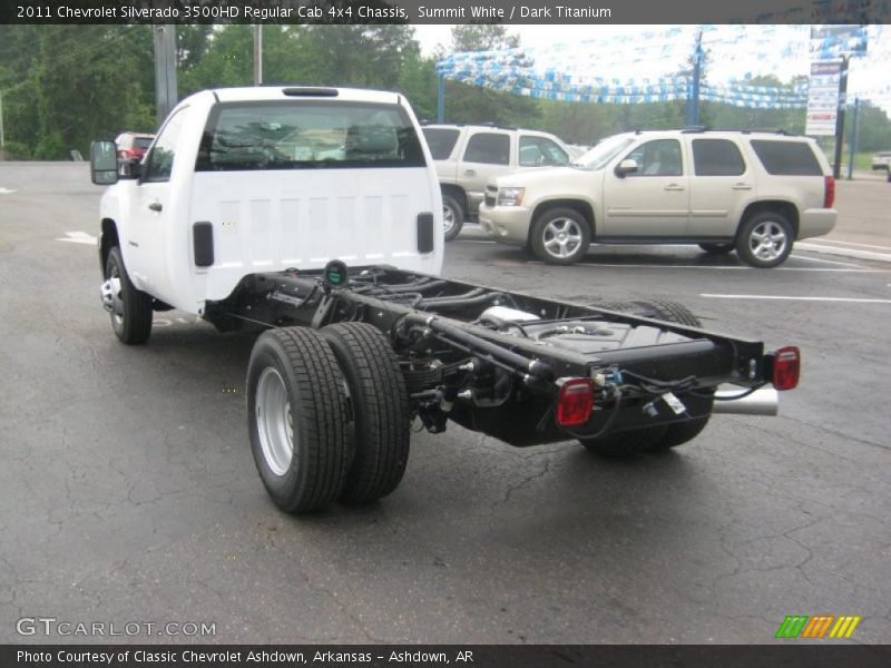  2011 Silverado 3500HD Regular Cab 4x4 Chassis Summit White