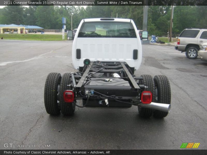 Summit White / Dark Titanium 2011 Chevrolet Silverado 3500HD Regular Cab 4x4 Chassis