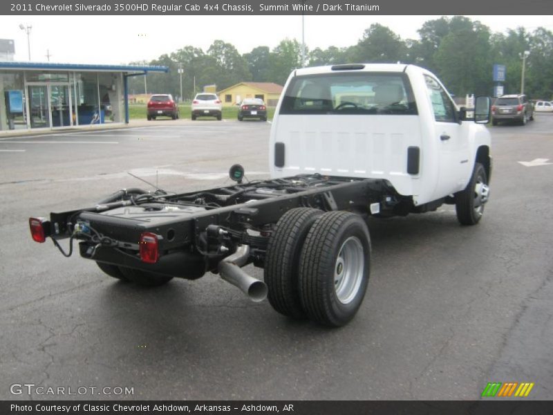 Summit White / Dark Titanium 2011 Chevrolet Silverado 3500HD Regular Cab 4x4 Chassis