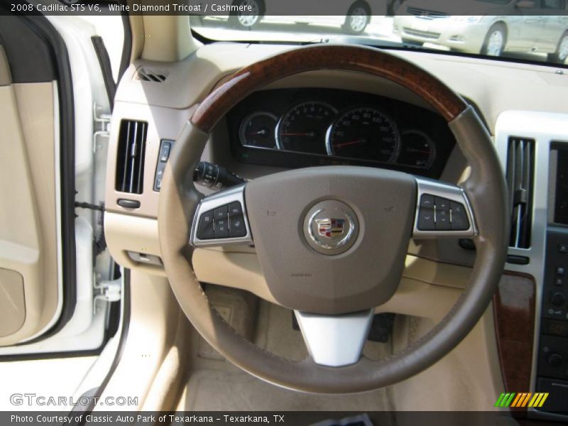White Diamond Tricoat / Cashmere 2008 Cadillac STS V6