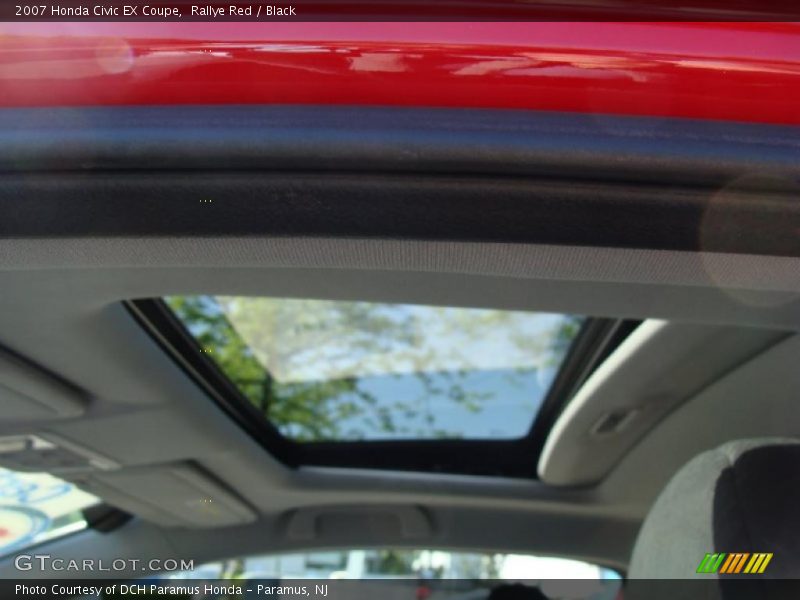 Rallye Red / Black 2007 Honda Civic EX Coupe
