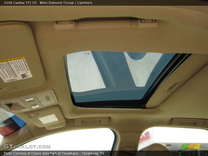 White Diamond Tricoat / Cashmere 2008 Cadillac STS V6