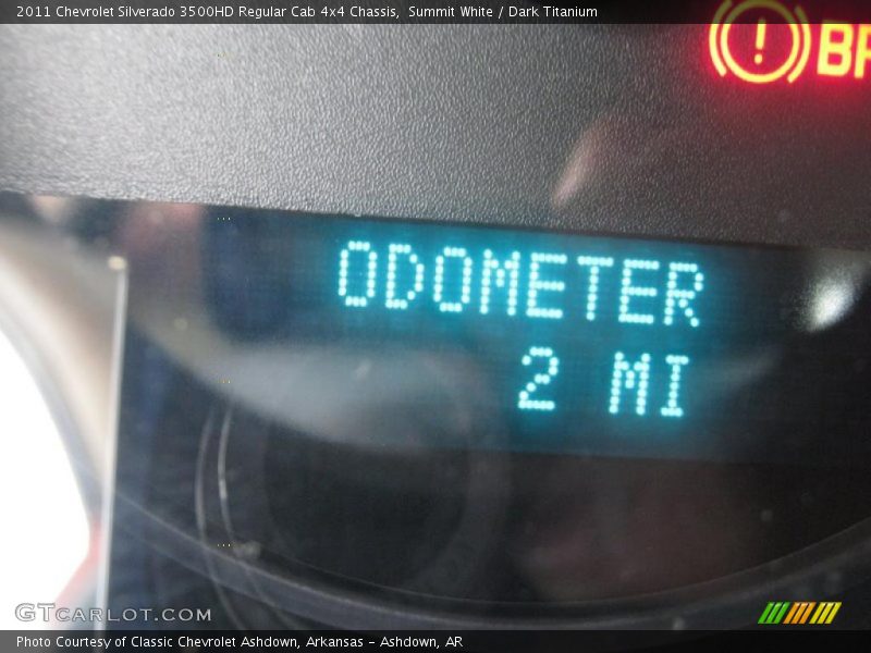 Summit White / Dark Titanium 2011 Chevrolet Silverado 3500HD Regular Cab 4x4 Chassis