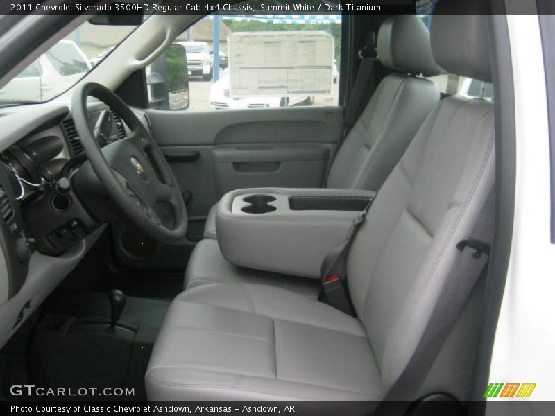 Summit White / Dark Titanium 2011 Chevrolet Silverado 3500HD Regular Cab 4x4 Chassis