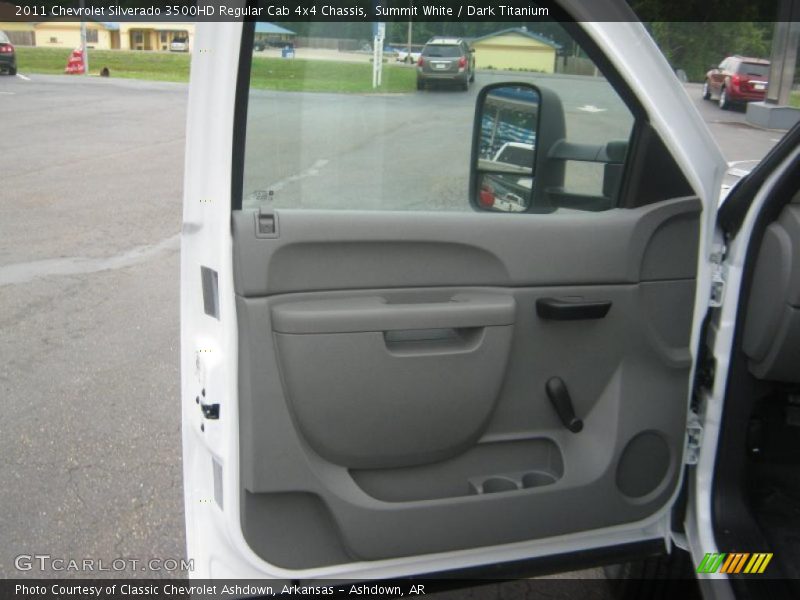 Summit White / Dark Titanium 2011 Chevrolet Silverado 3500HD Regular Cab 4x4 Chassis