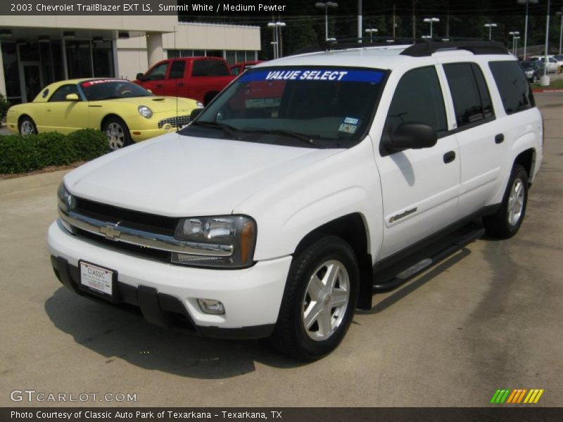 Summit White / Medium Pewter 2003 Chevrolet TrailBlazer EXT LS