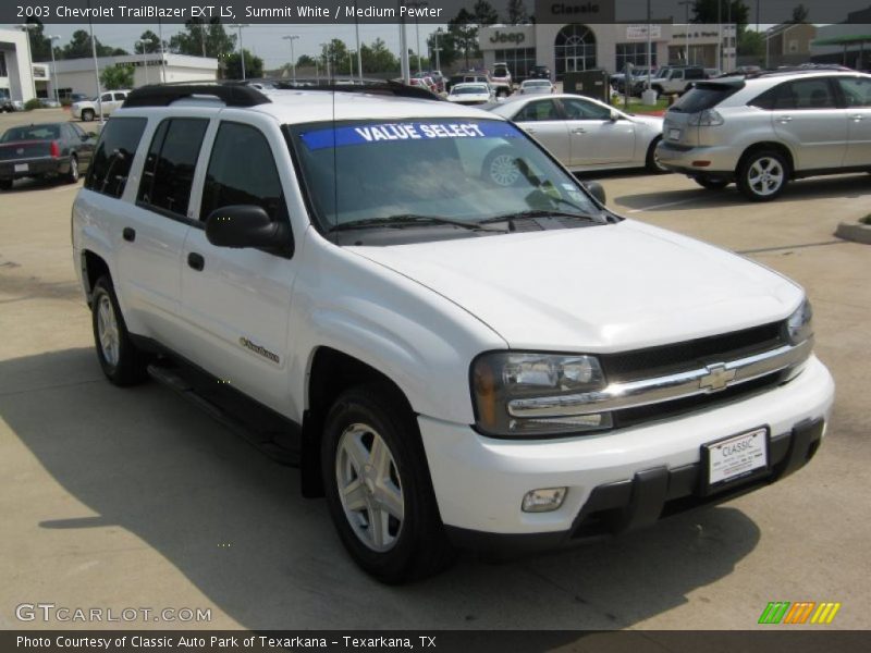 Summit White / Medium Pewter 2003 Chevrolet TrailBlazer EXT LS
