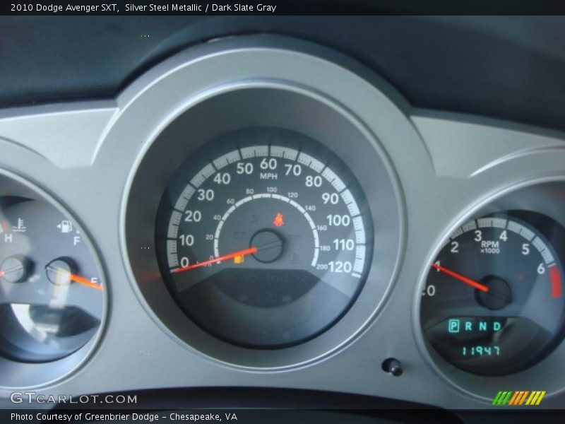 Silver Steel Metallic / Dark Slate Gray 2010 Dodge Avenger SXT
