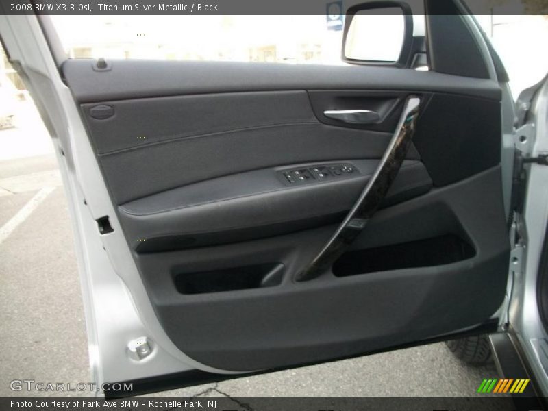 Titanium Silver Metallic / Black 2008 BMW X3 3.0si