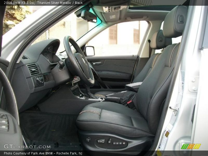 Titanium Silver Metallic / Black 2008 BMW X3 3.0si