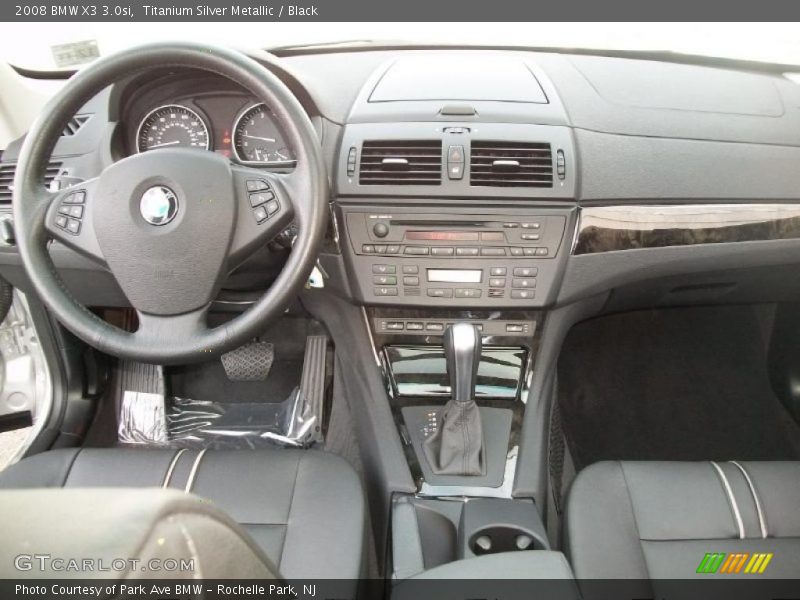 Titanium Silver Metallic / Black 2008 BMW X3 3.0si