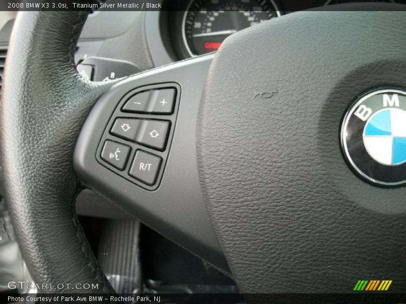 Titanium Silver Metallic / Black 2008 BMW X3 3.0si