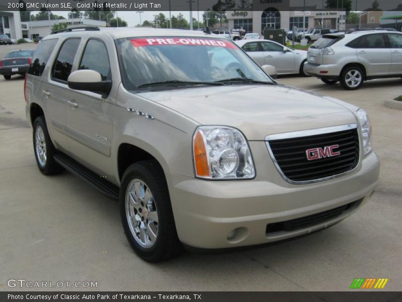 Gold Mist Metallic / Light Tan 2008 GMC Yukon SLE
