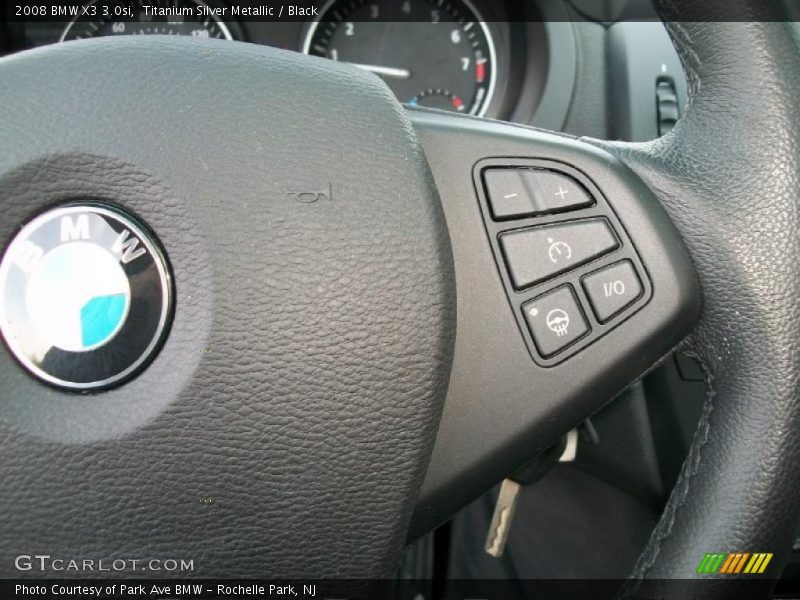 Titanium Silver Metallic / Black 2008 BMW X3 3.0si