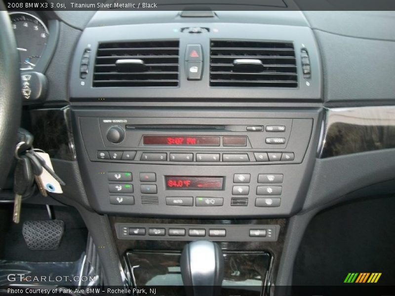 Titanium Silver Metallic / Black 2008 BMW X3 3.0si