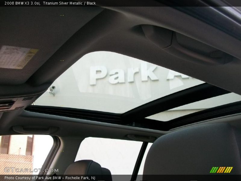 Titanium Silver Metallic / Black 2008 BMW X3 3.0si