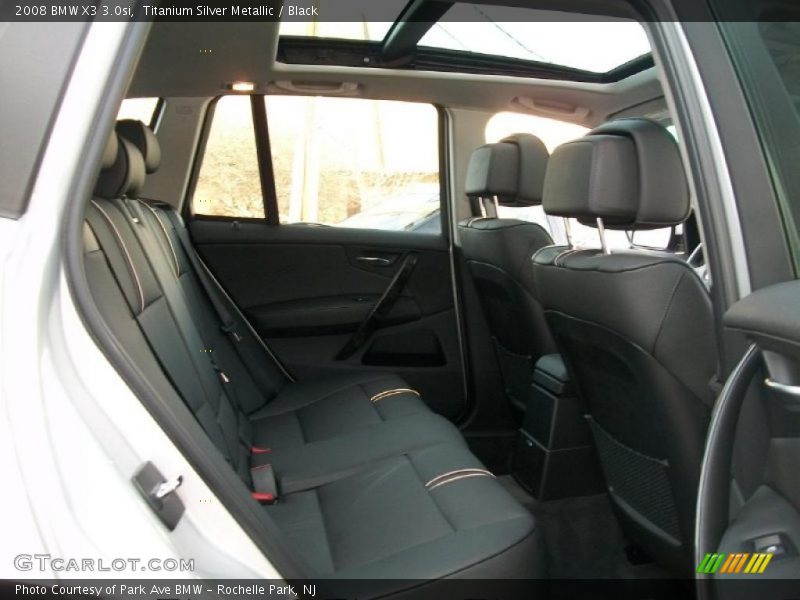 Titanium Silver Metallic / Black 2008 BMW X3 3.0si