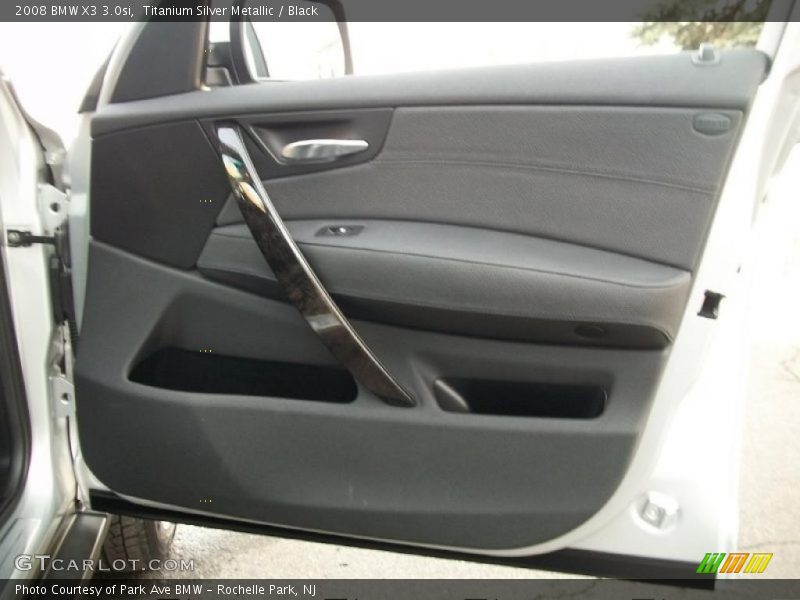 Titanium Silver Metallic / Black 2008 BMW X3 3.0si