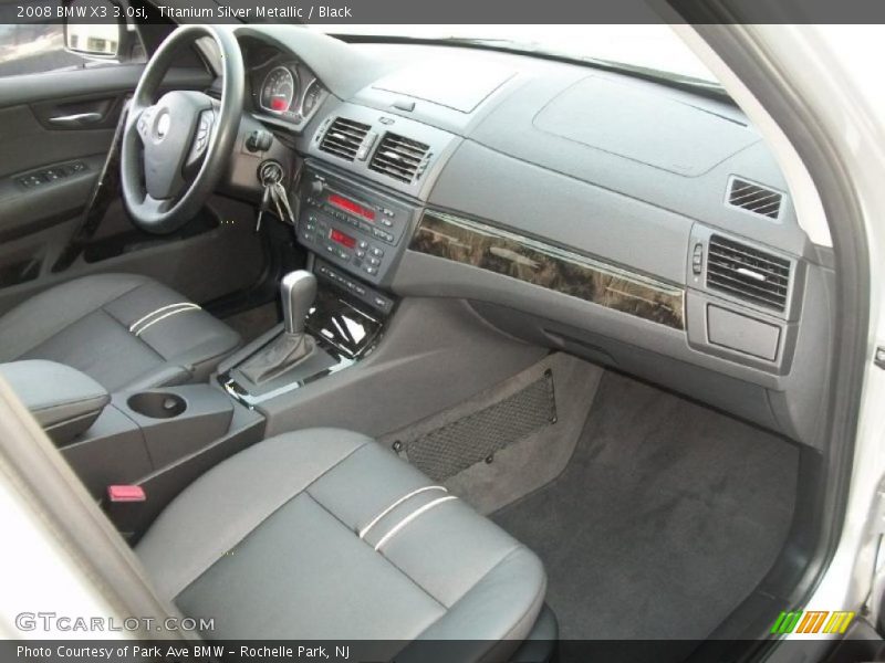 Titanium Silver Metallic / Black 2008 BMW X3 3.0si