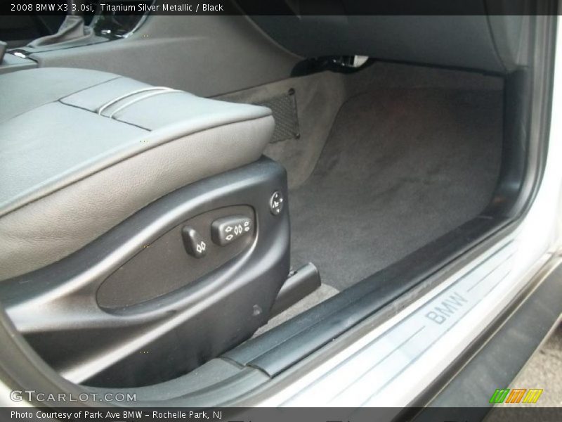 Titanium Silver Metallic / Black 2008 BMW X3 3.0si