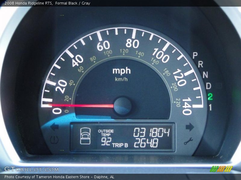 Formal Black / Gray 2008 Honda Ridgeline RTS