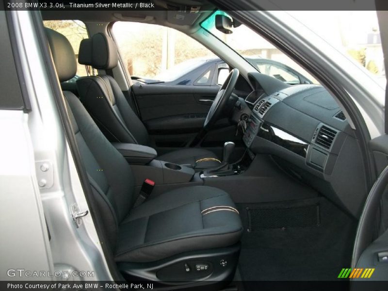 Titanium Silver Metallic / Black 2008 BMW X3 3.0si