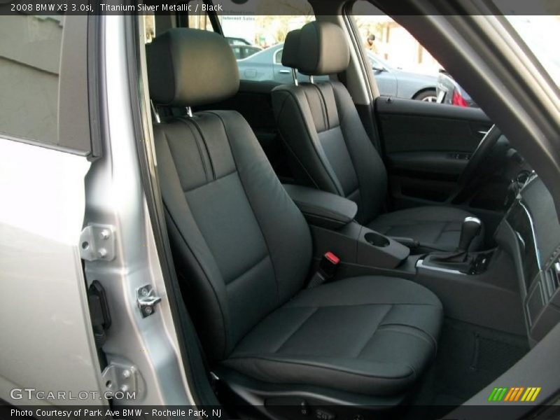 Titanium Silver Metallic / Black 2008 BMW X3 3.0si
