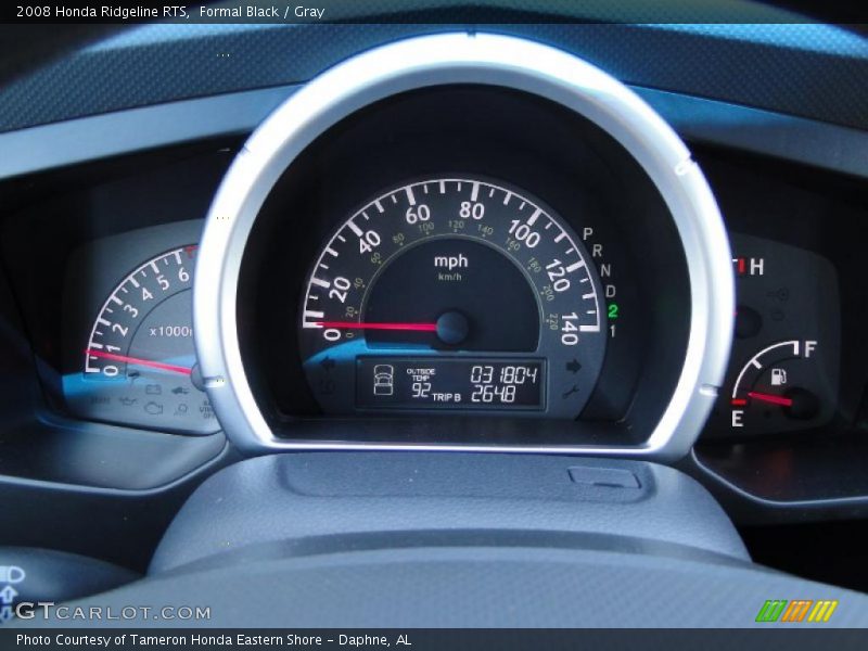 Formal Black / Gray 2008 Honda Ridgeline RTS