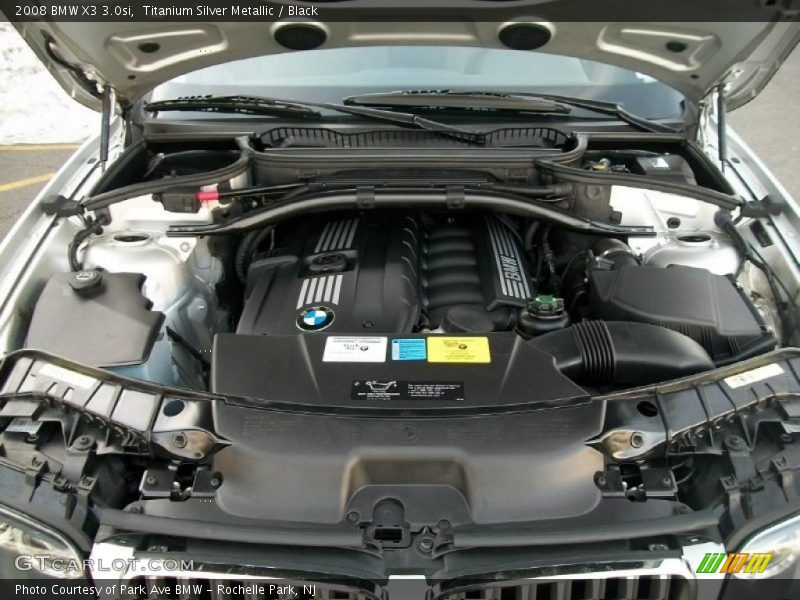 Titanium Silver Metallic / Black 2008 BMW X3 3.0si