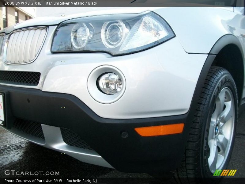 Titanium Silver Metallic / Black 2008 BMW X3 3.0si