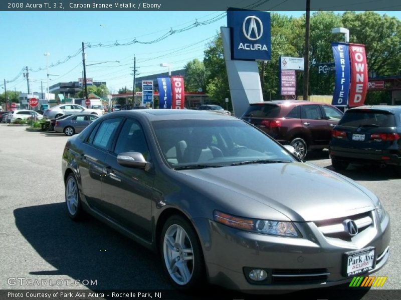 Carbon Bronze Metallic / Ebony 2008 Acura TL 3.2