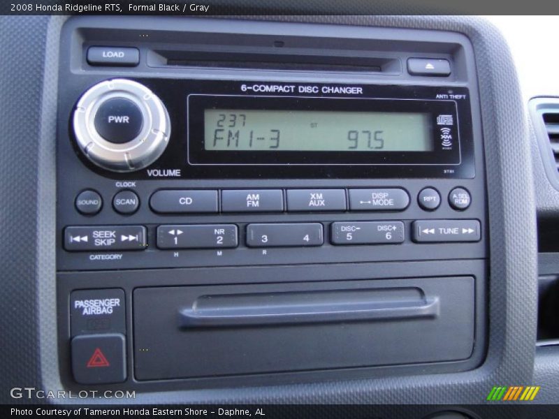Formal Black / Gray 2008 Honda Ridgeline RTS