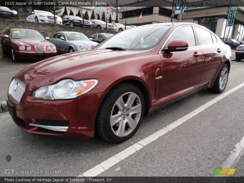 Claret Red Metallic / Barley 2010 Jaguar XF Sport Sedan