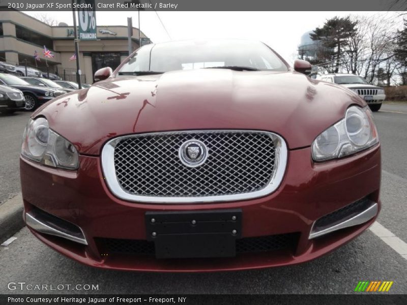 Claret Red Metallic / Barley 2010 Jaguar XF Sport Sedan