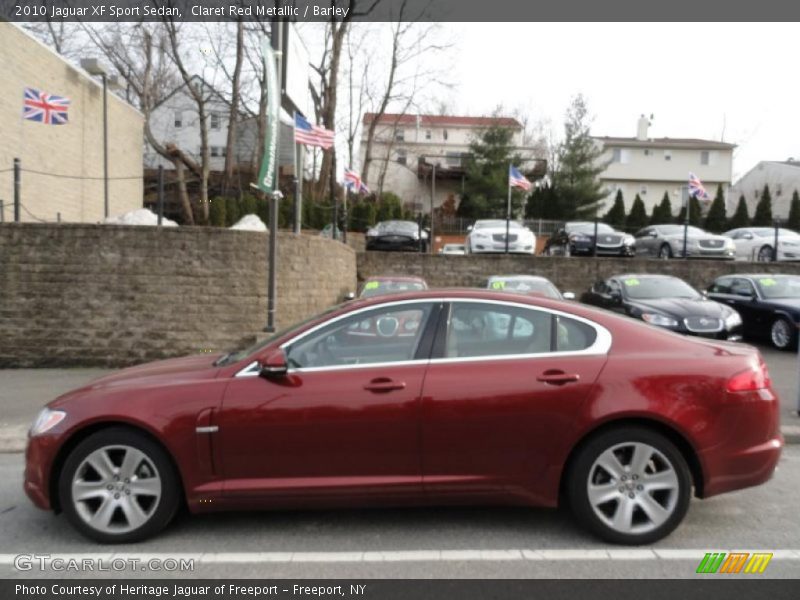 Claret Red Metallic / Barley 2010 Jaguar XF Sport Sedan