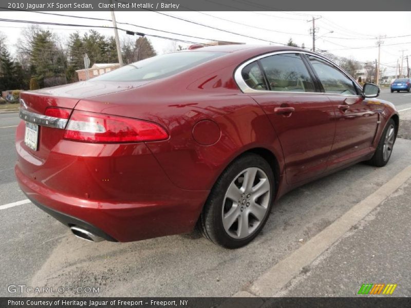 Claret Red Metallic / Barley 2010 Jaguar XF Sport Sedan