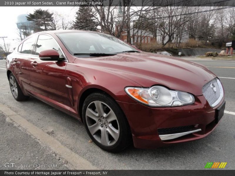 Claret Red Metallic / Barley 2010 Jaguar XF Sport Sedan