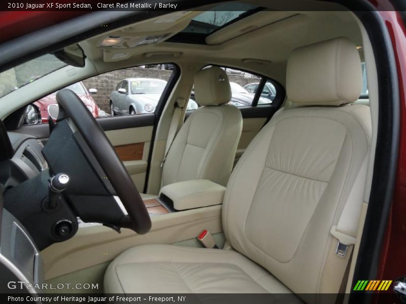 Claret Red Metallic / Barley 2010 Jaguar XF Sport Sedan