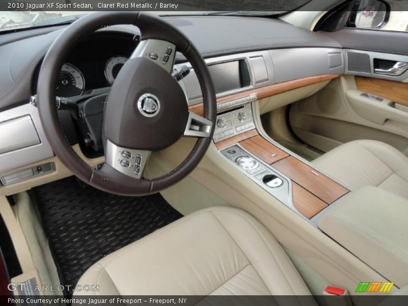Claret Red Metallic / Barley 2010 Jaguar XF Sport Sedan