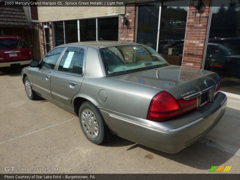 Spruce Green Metallic / Light Flint 2003 Mercury Grand Marquis GS