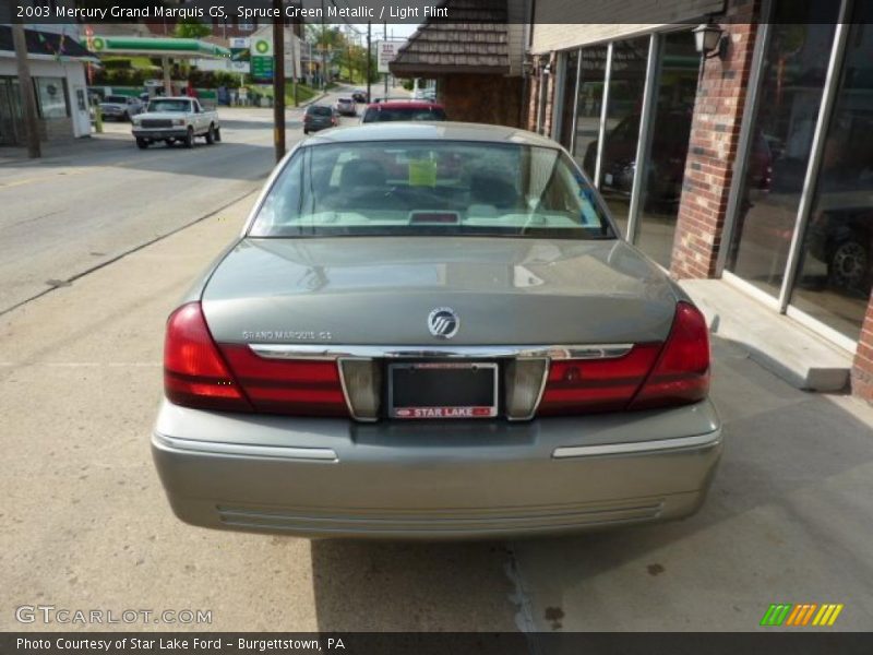 Spruce Green Metallic / Light Flint 2003 Mercury Grand Marquis GS