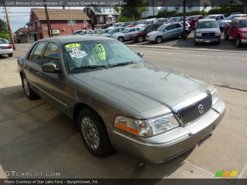 Spruce Green Metallic / Light Flint 2003 Mercury Grand Marquis GS