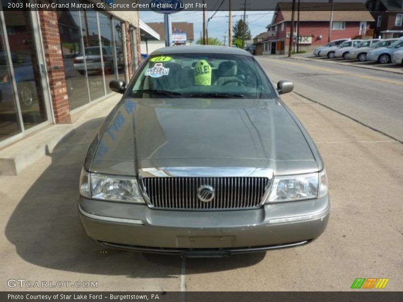 Spruce Green Metallic / Light Flint 2003 Mercury Grand Marquis GS